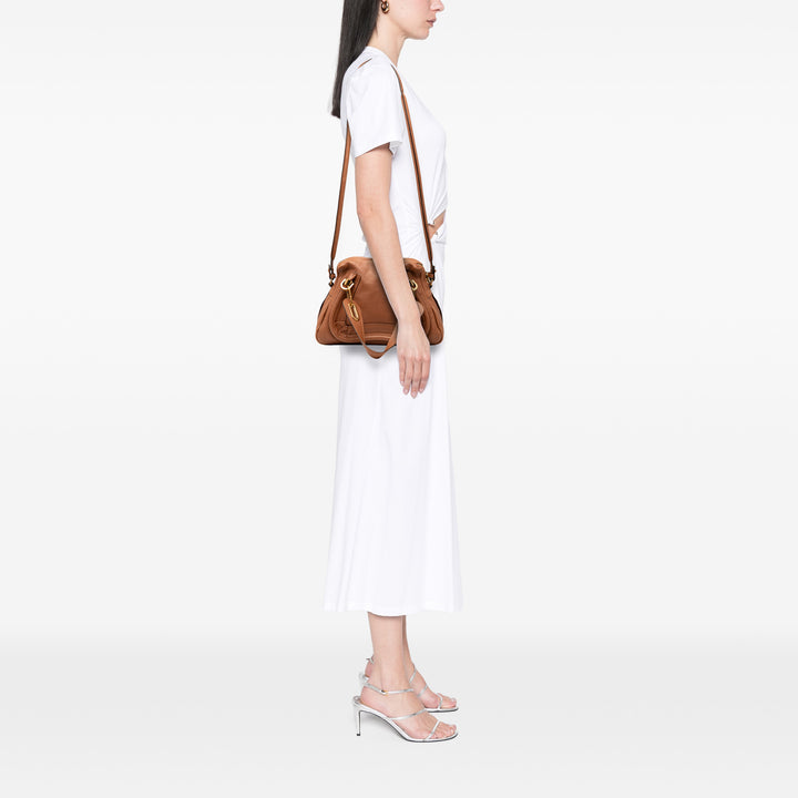 Chloé Small Pebbled Cuir de veau Paraty Sac cartable Marron – GABY PARIS Authentique