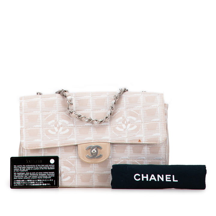 Chanel Medium New Travel Line Nylon Single Flap Marron – GABY PARIS Authentique