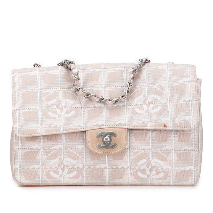 Chanel Medium New Travel Line Nylon Single Flap Marron – GABY PARIS Authentique