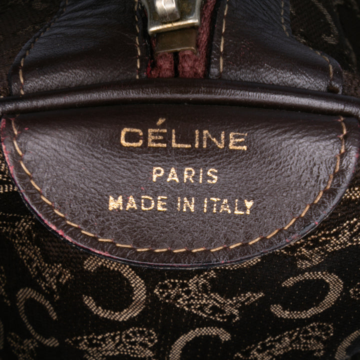 Celine C Carriage Toile Boston Bag Marron – GABY PARIS Authentique