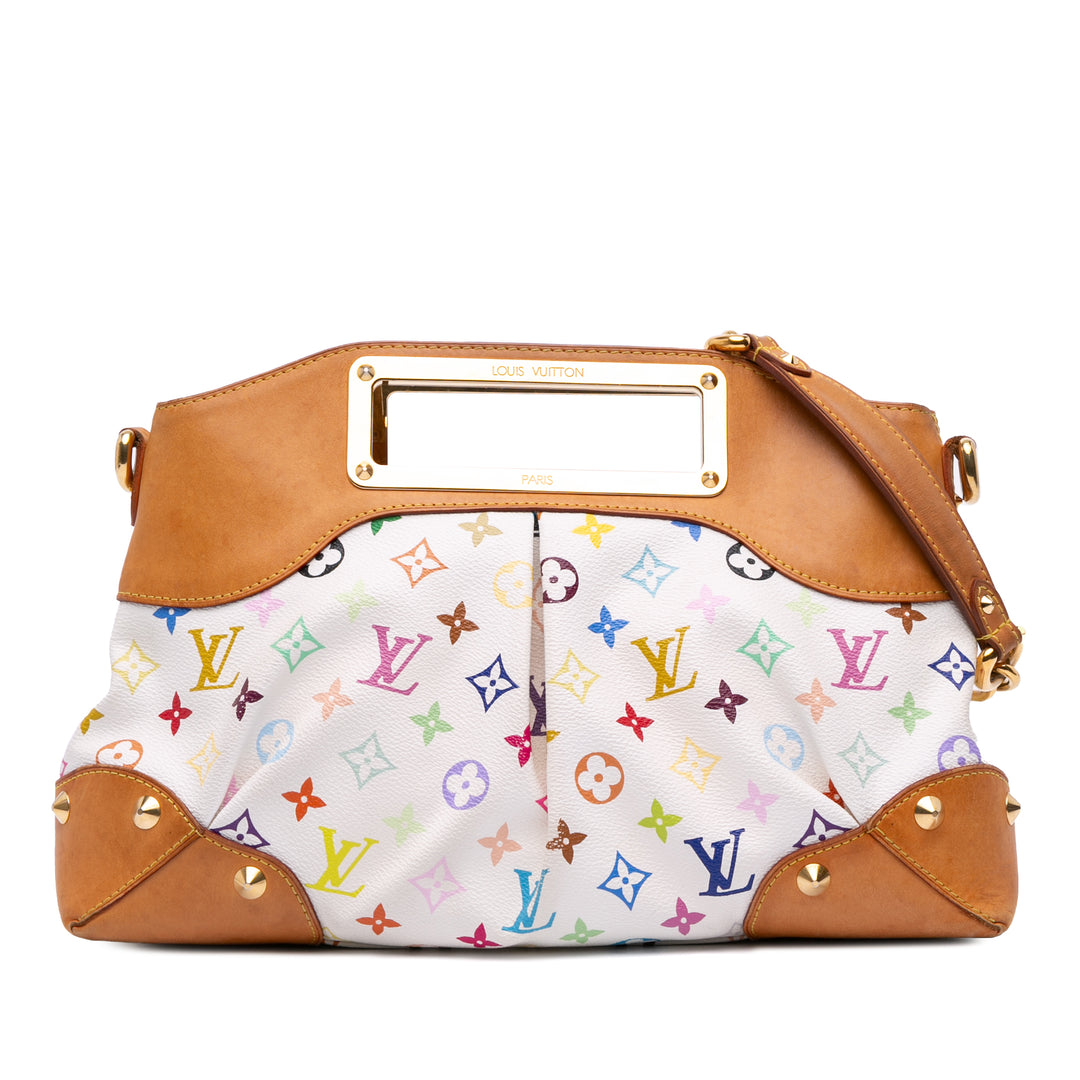 Louis Vuitton Monogram Multicolore Judy MM Blanc