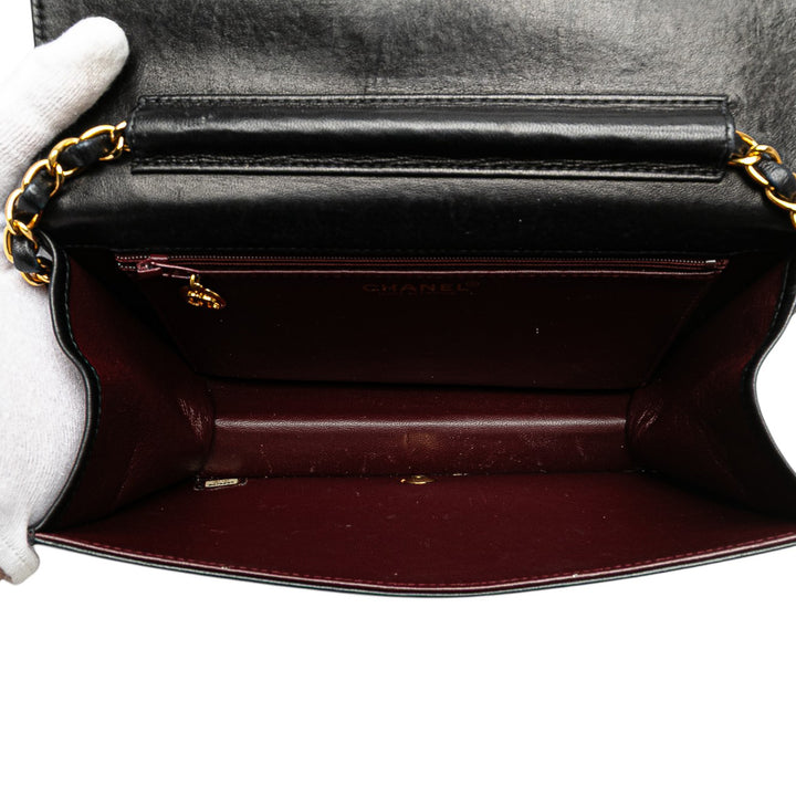 Chanel CC Quilted Cuir d’agneau Full Single Flap Noir – GABY PARIS Authentique