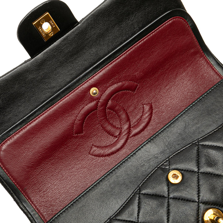 Chanel Medium Classic Cuir d’agneau Double rabat Noir – GABY PARIS Authentique