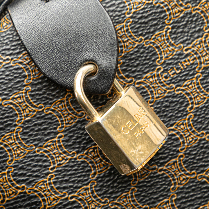 Celine Macadam Coated Canvas Travel Bag Brown - gabyparis.fr