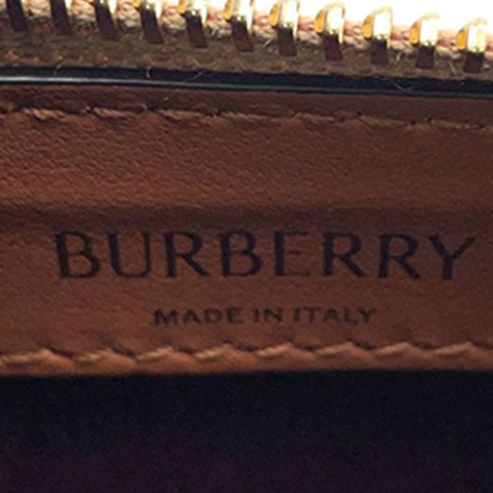 Burberry Mini House Check Coated Toile Bowling Bag Marron – GABY PARIS Authentique