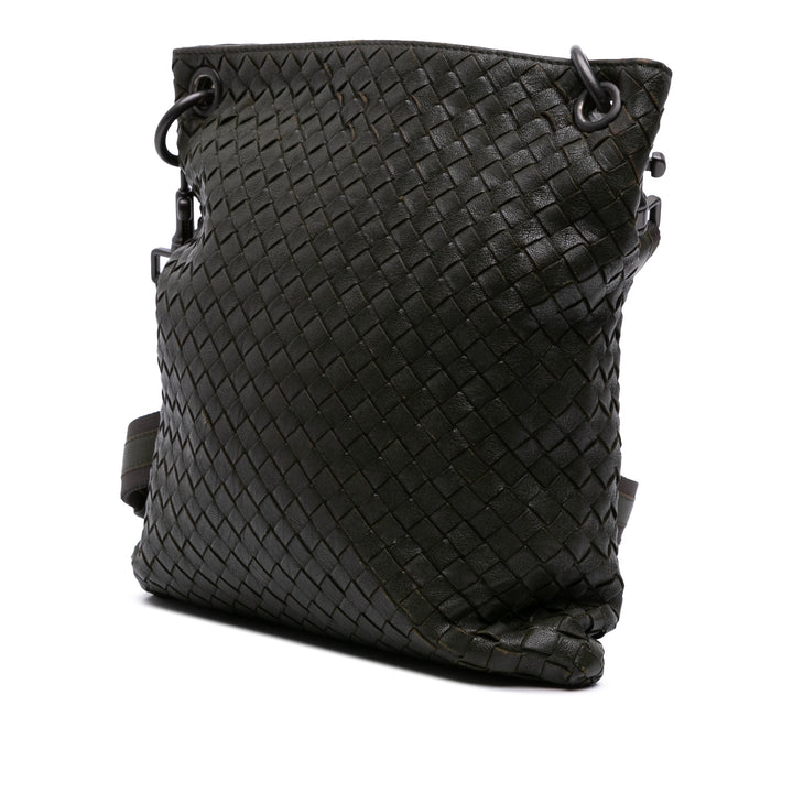 Bottega Veneta Nappa Intrecciato Crossbody Vert – GABY PARIS Authentique