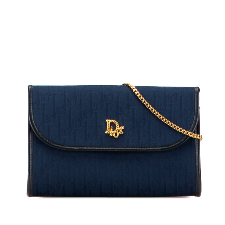 Dior Diorissimo Trotter Toile Chain Sac porté croisé Bleu – GABY PARIS Authentique