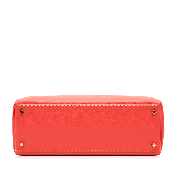 Hermès Epsom Candy Kelly II Retourne 35 Rose