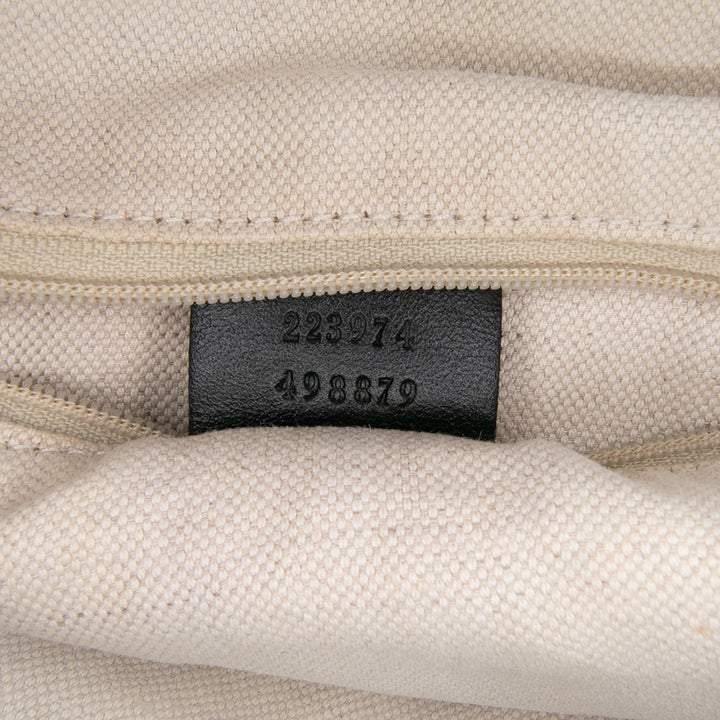 Gucci Diamante Toile Sukey Satchel Marron – GABY PARIS Authentique