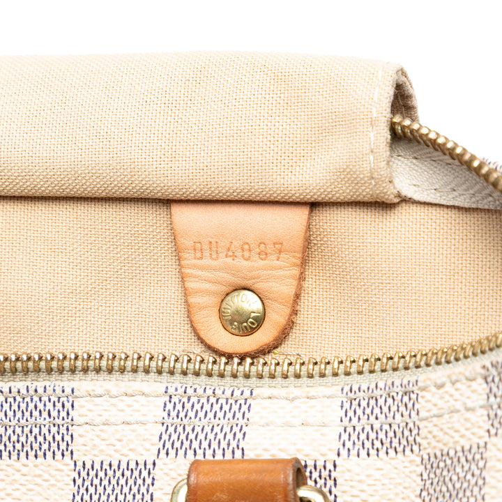Louis Vuitton Damier Azur Speedy 30 Blanc – GABY PARIS Authentique