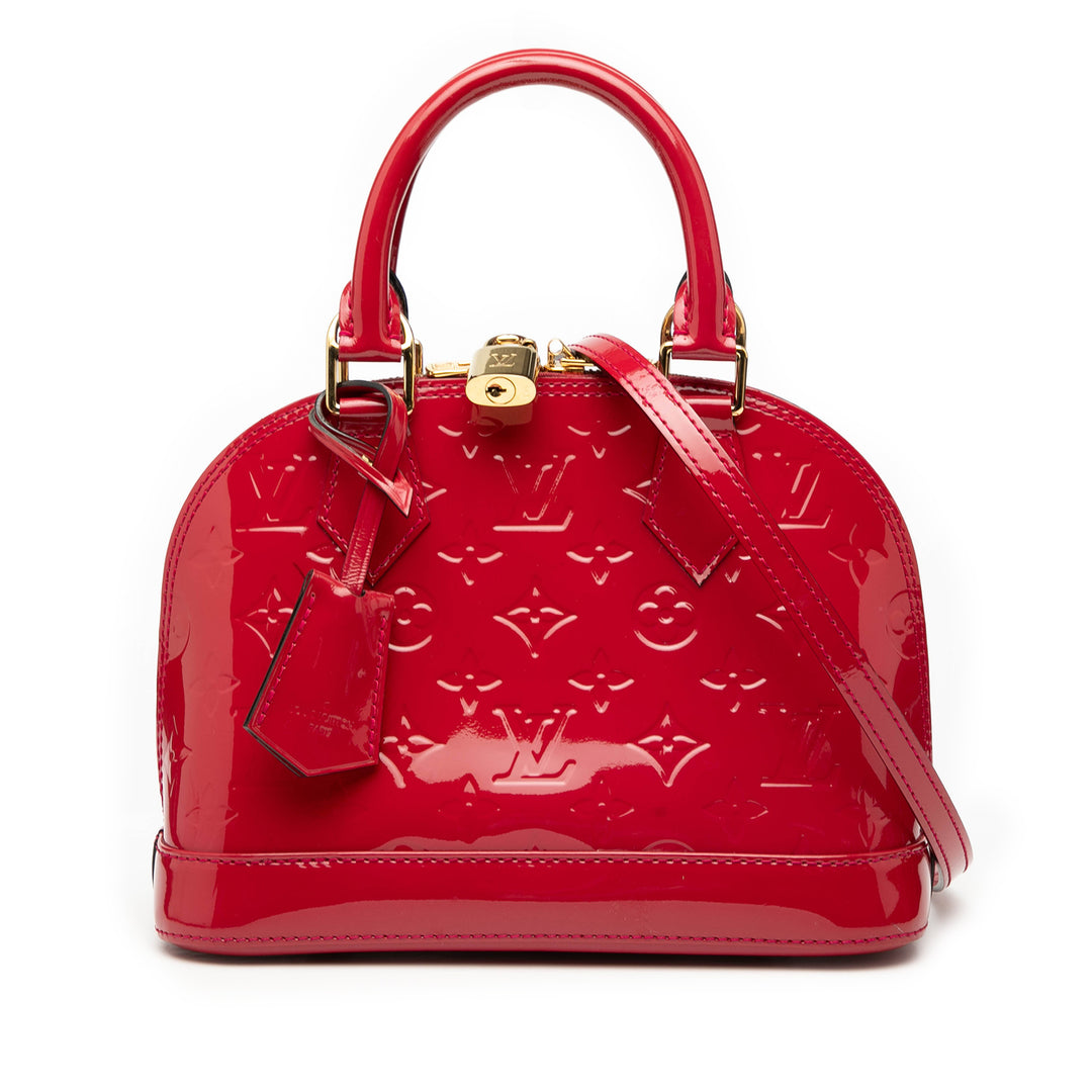 Louis Vuitton Monogram Vernis Alma BB Rouge – GABY PARIS Authentique