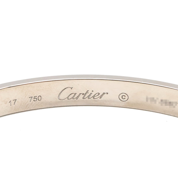 Cartier 18K Blanc Doré Love Bracelet Argenté – GABY PARIS Authentique
