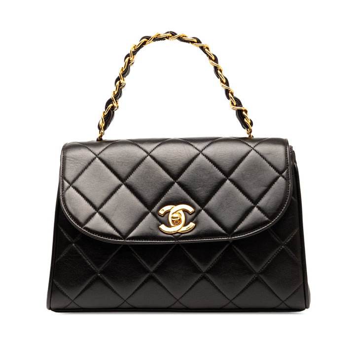 Chanel CC Quilted Cuir d’agneau Sac à main Noir