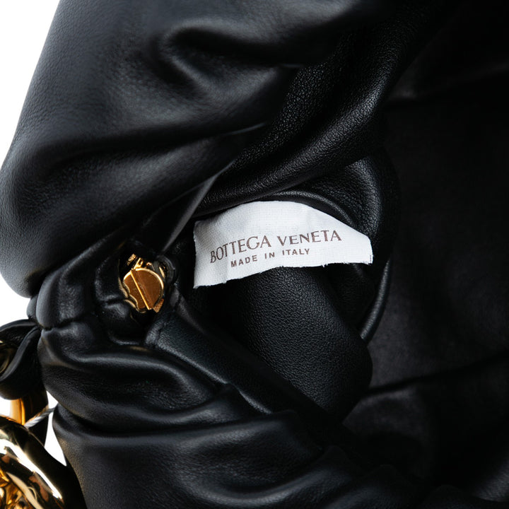 Bottega Veneta Small Cuir d’agneau Chain Pochette Noir – GABY PARIS Authentique