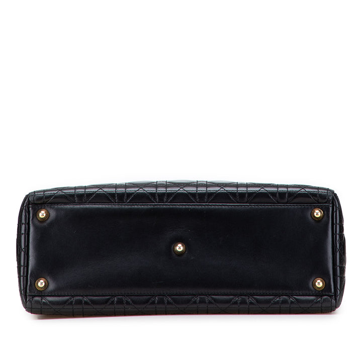 Dior Large Cuir d’agneau Cannage Lady Dior Noir – GABY PARIS Authentique