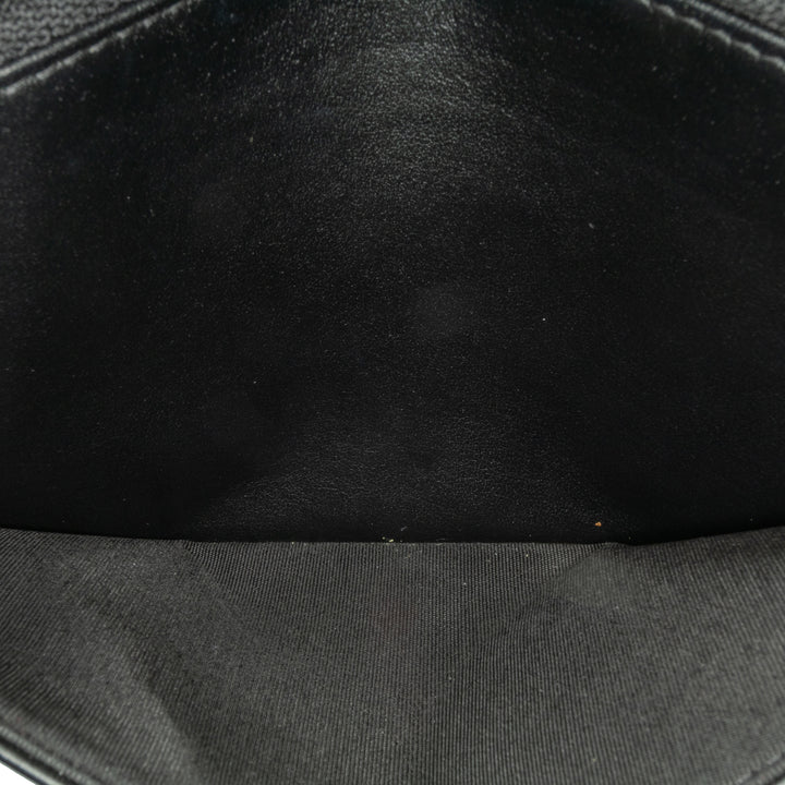 Chanel Chevron Cuir d’agneau Button Portefeuille On Chain Noir – GABY PARIS Authentique