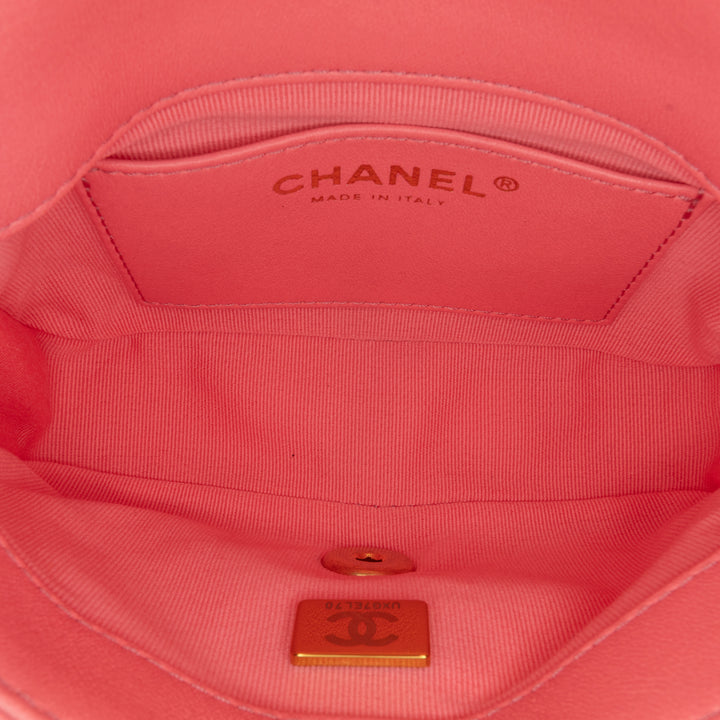 Chanel Mini Quilted Cuir d’agneau Funky Town Flap Rose – GABY PARIS Authentique