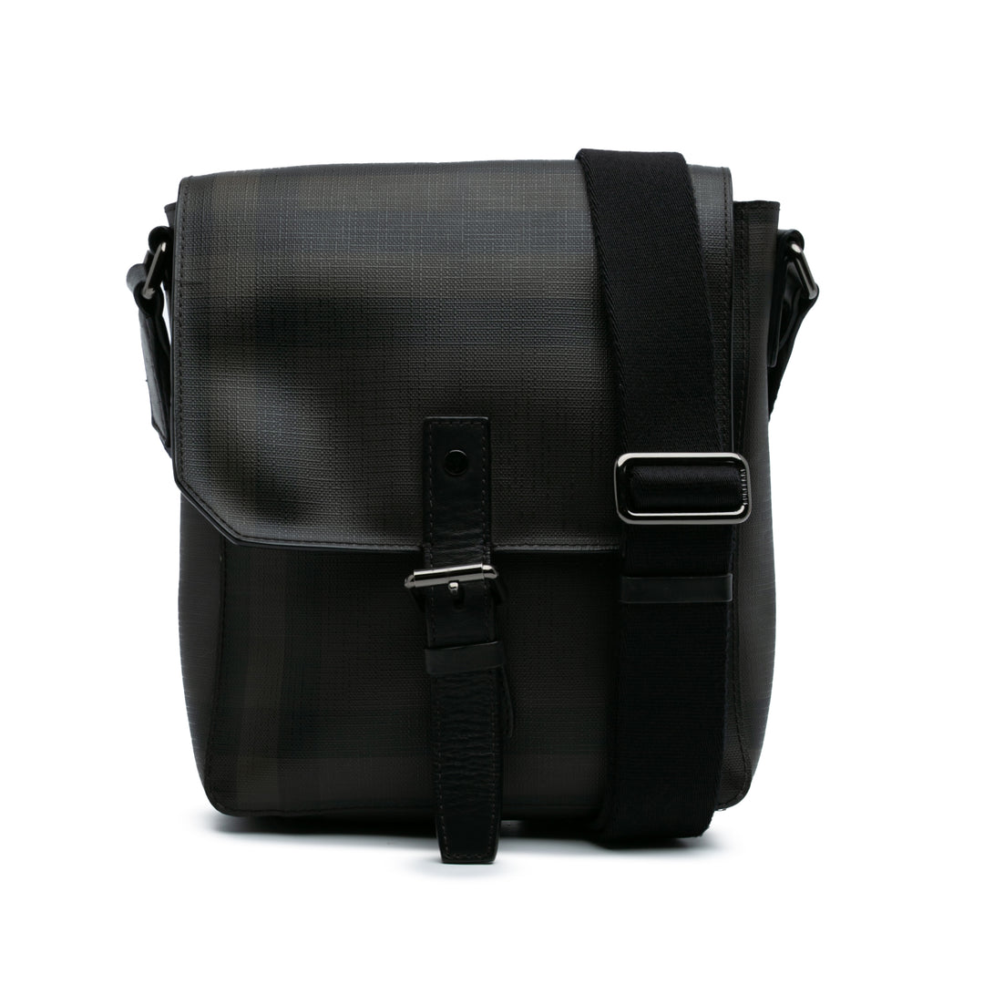 Burberry Smoke Check Coated Toile Crossbody Marron – GABY PARIS Authentique