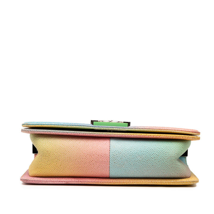 Chanel Old Medium Quilted Caviar Rainbow Boy Flap Rose – GABY PARIS Authentique