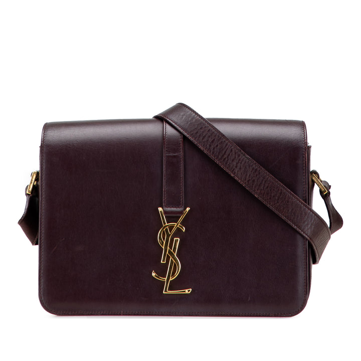 Saint Laurent Medium Cuir Monogram Universite Bag Rouge