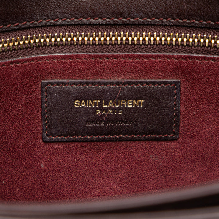 Saint Laurent Medium Cuir Monogram Universite Bag Rouge