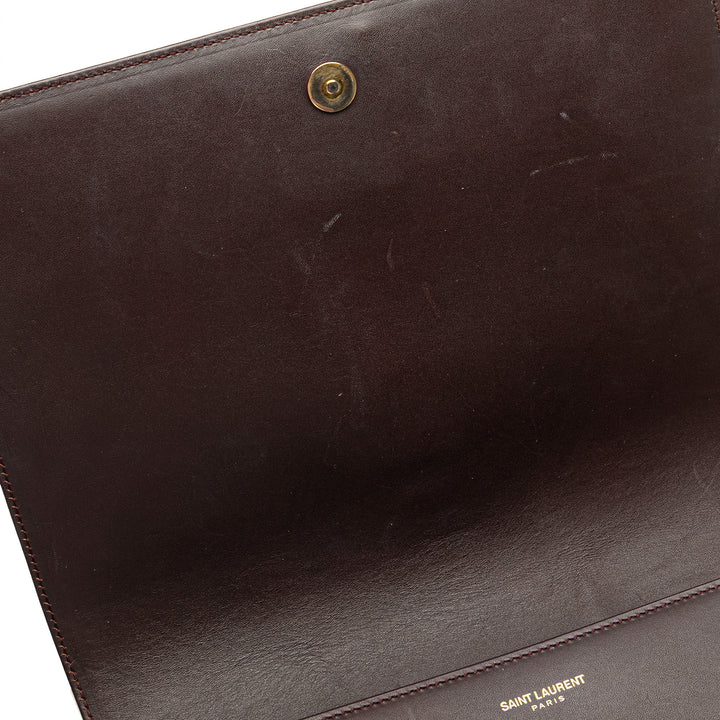 Saint Laurent Medium Cuir Monogram Universite Bag Rouge