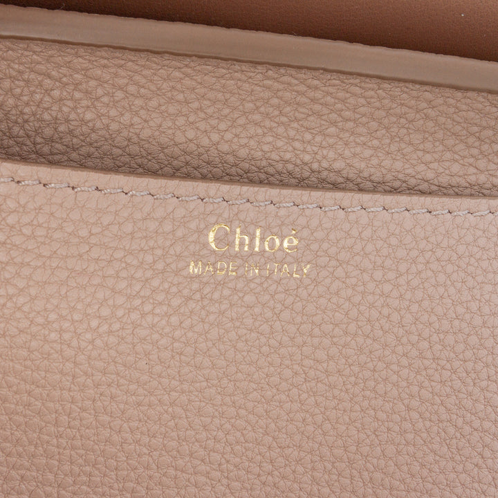 Chloé Grained Cuir de veau Marcie Chain Flap Marron – GABY PARIS Authentique