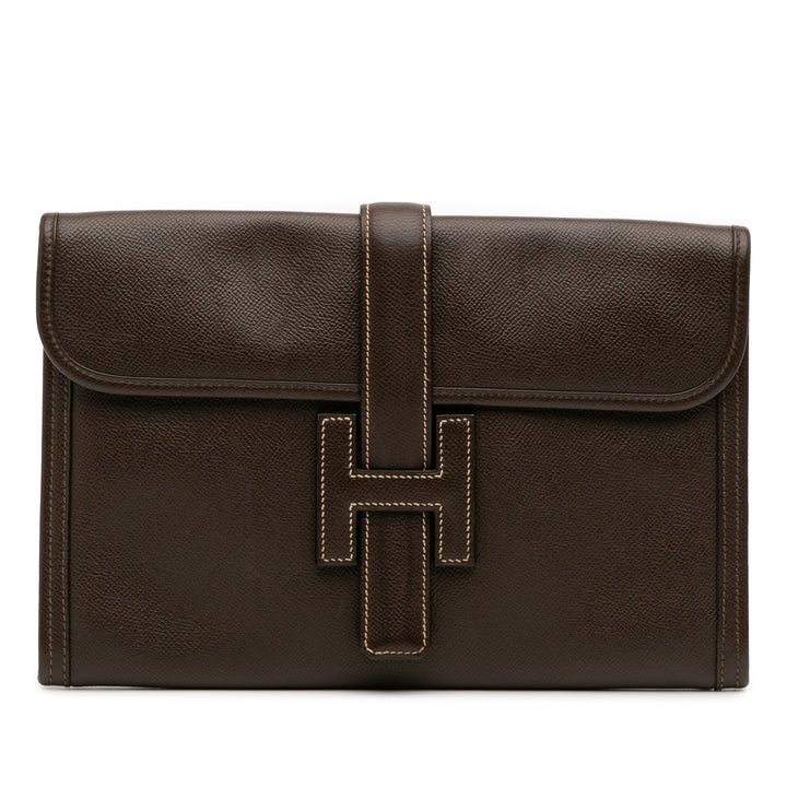 Hermès Epsom Jige PM Marron – GABY PARIS Authentique