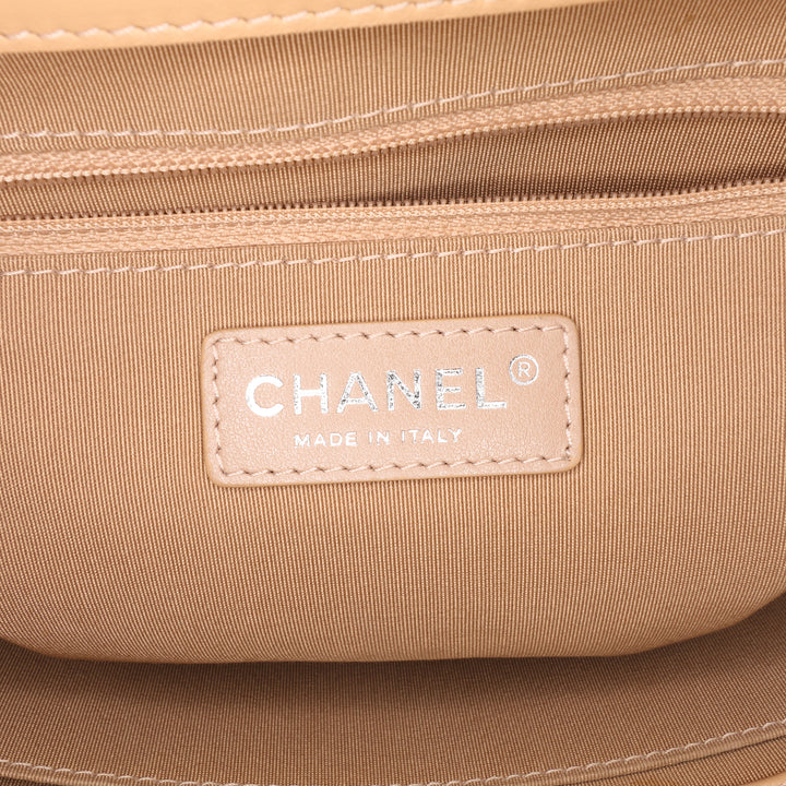 Chanel Small Quilted Cuir de veau Easy Shopping Cabas Marron – GABY PARIS Authentique
