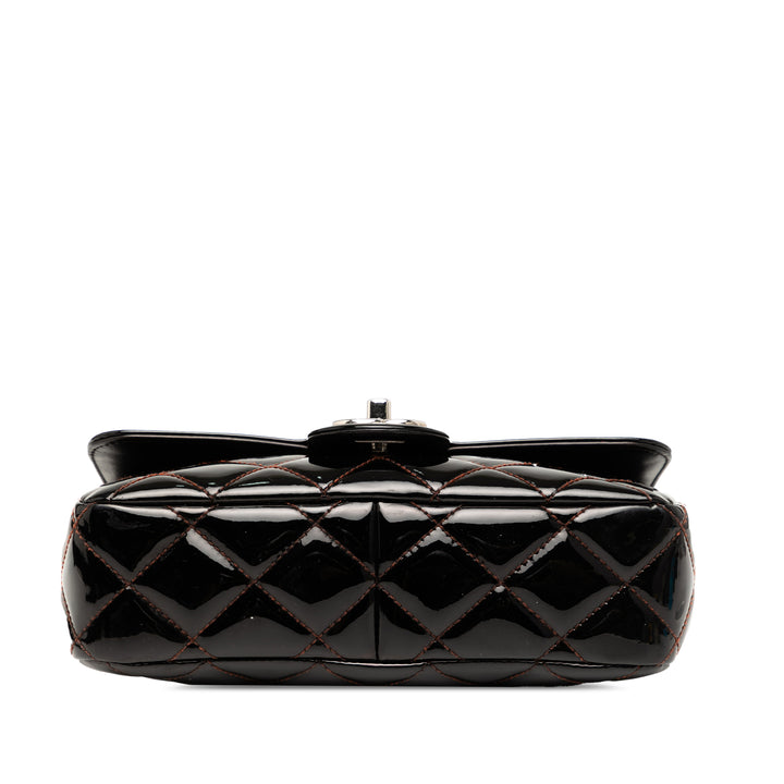 Chanel Small Quilted Cuir verni Coco Shine Flap Noir – GABY PARIS Authentique