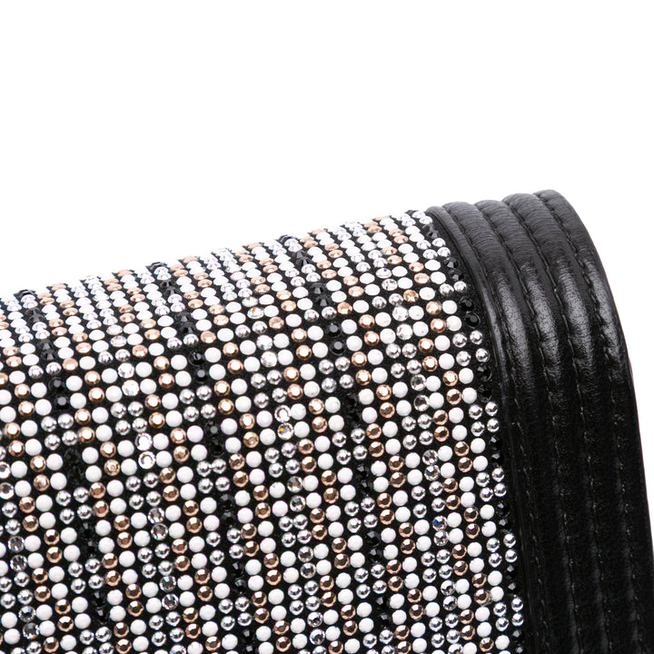 Chanel Cuir d’agneau Crystal Studded Boy Wallet on Chain Noir – GABY PARIS Authentique