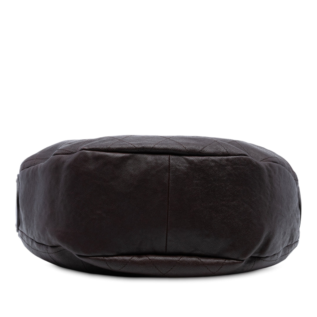 Chanel Large CC Caviar Outdoor Ligne Hobo Marron – GABY PARIS Authentique