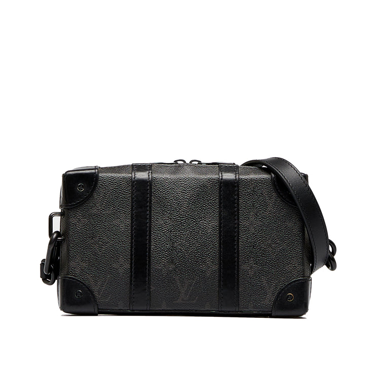 Louis Vuitton Monogram Eclipse Soft Trunk Wallet Sac porté croisé Noir