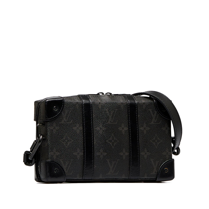 Louis Vuitton Monogram Eclipse Soft Trunk Wallet Sac porté croisé Noir