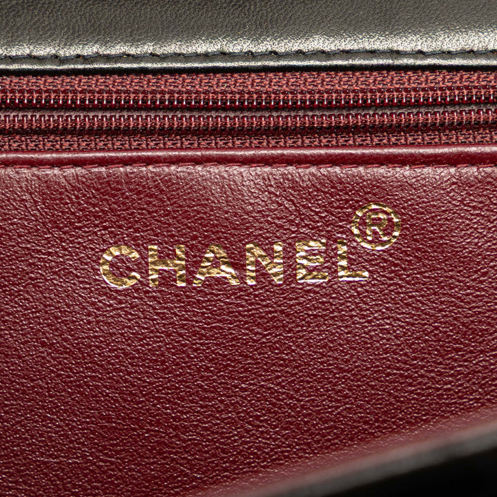 Chanel Medium CC Quilted Cuir d’agneau Single Flap Noir – GABY PARIS Authentique