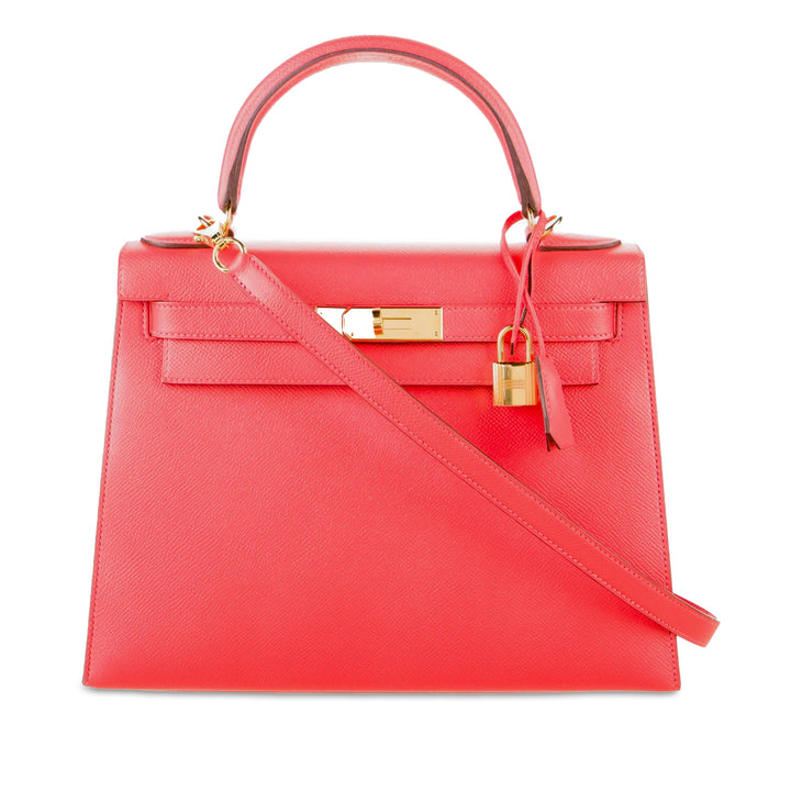 Hermès Epsom Kelly Sellier 28 Rose
