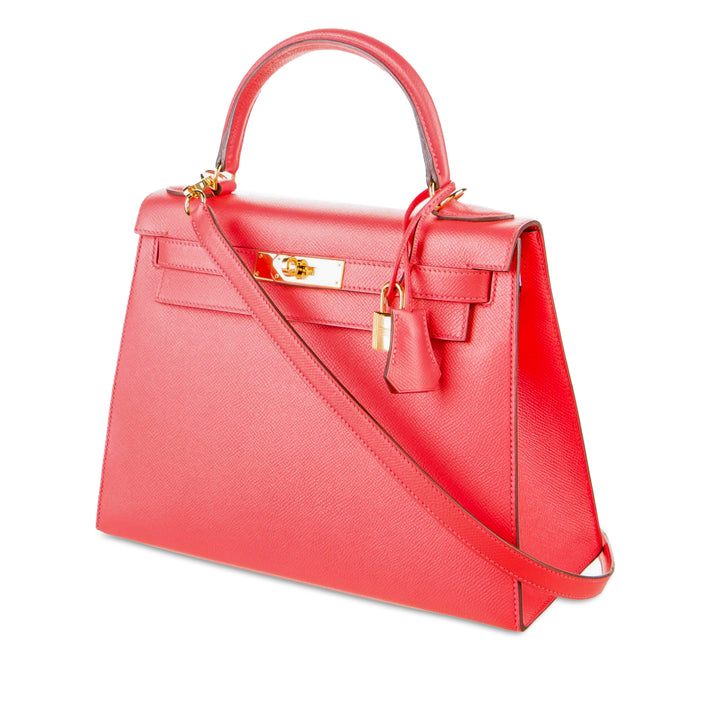 Hermès Epsom Kelly Sellier 28 Rose