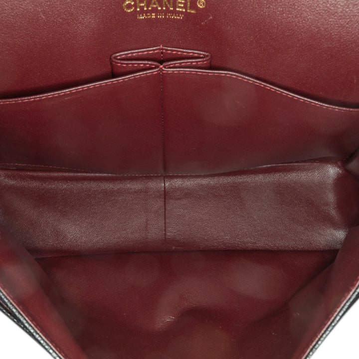 Chanel Jumbo Classic Caviar Double rabat Noir