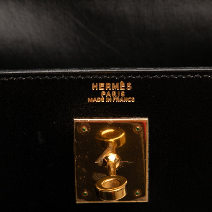 Hermès Boîte Veau Kelly II Sellier 32 Noir