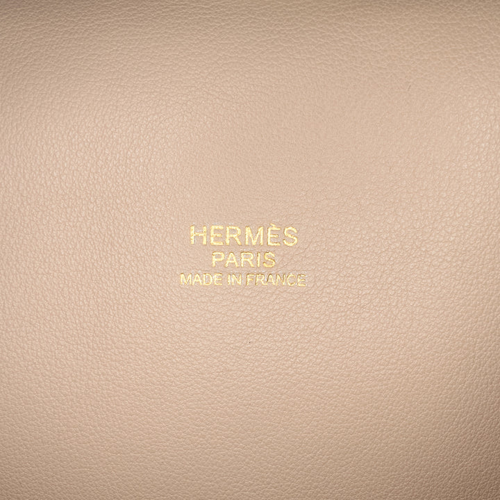 Hermès Veau Grizzly and Swift Toolbox 33 Marron – GABY PARIS Authentique