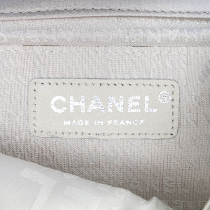 Chanel Satin Embellished Mirror Flap with Chain Argenté – GABY PARIS Authentique