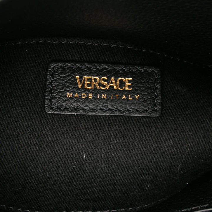Versace Small Leather La Medusa Chain Hobo Noir – GABY PARIS Authentique