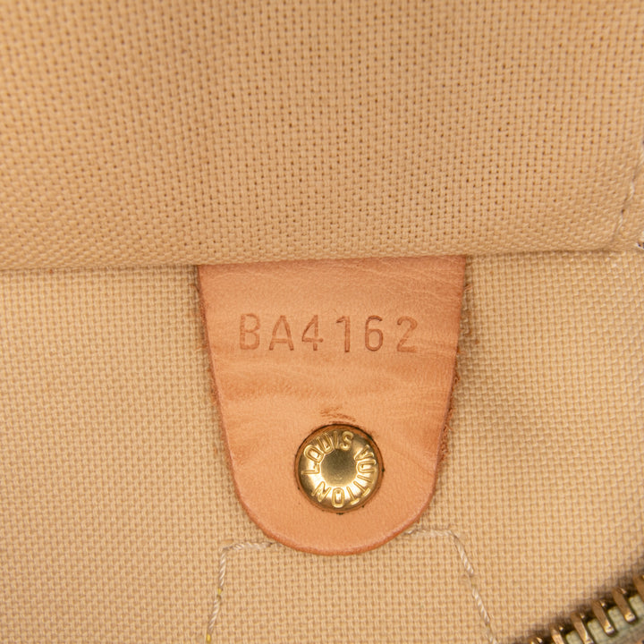 Louis Vuitton Damier Azur Speedy 30 Blanc – GABY PARIS Authentique