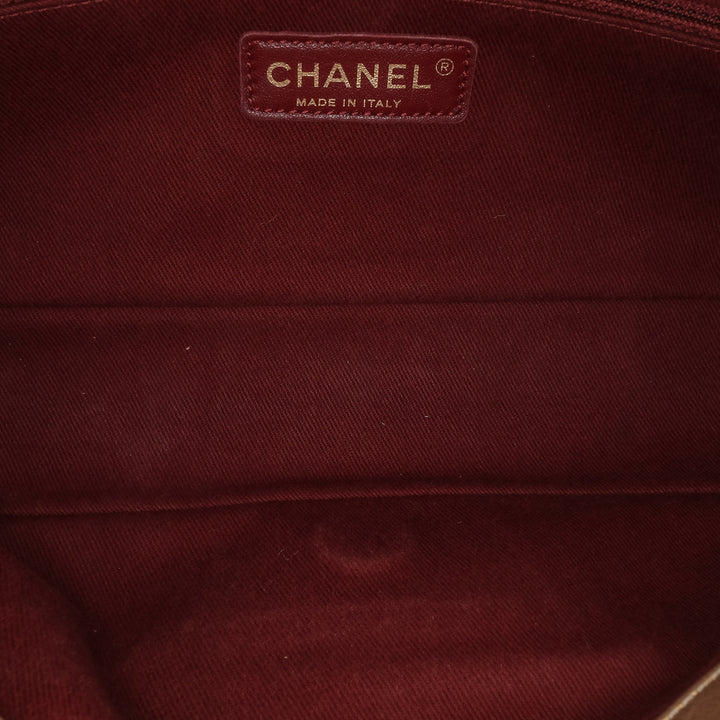 Chanel Medium Quilted Aged Cuir de veau Pondichery Flap Doré – GABY PARIS Authentique