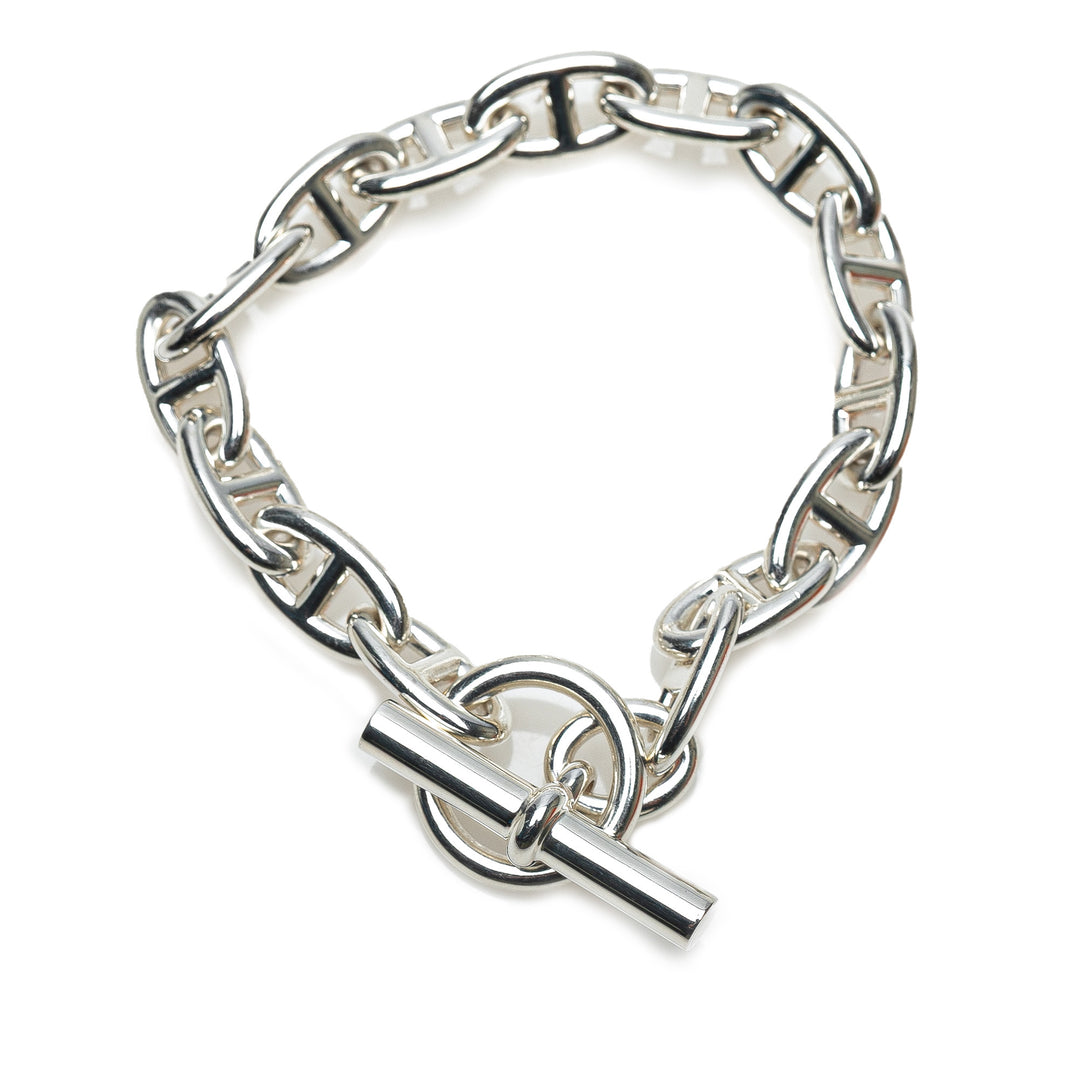 Hermès Small Sterling Argenté Chaine d'Ancre Bracelet GM Argenté – GABY PARIS Authentique