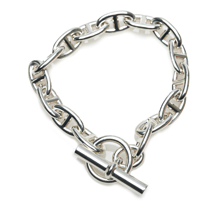 Hermès Small Sterling Argenté Chaine d'Ancre Bracelet GM Argenté – GABY PARIS Authentique