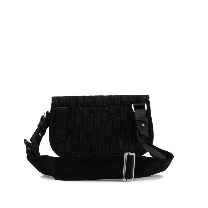 Dior Oblique Toile Saddle Messenger Bag Noir – GABY PARIS Authentique