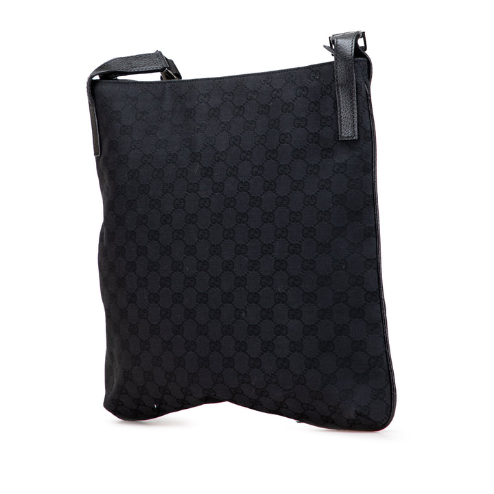 Gucci GG Toile Sac porté croisé Noir