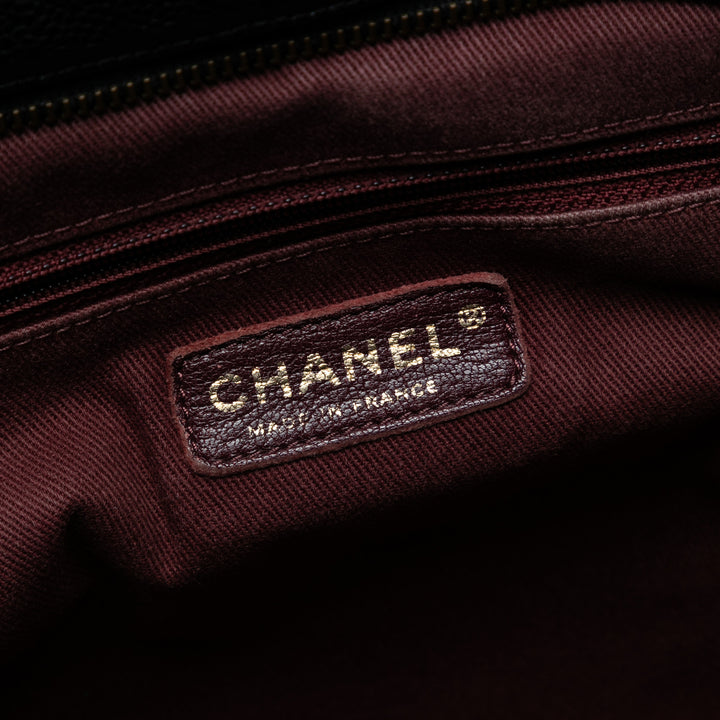 Chanel Large CC Quilted Glazed Caviar Coco Pleats Cabas Noir – GABY PARIS Authentique