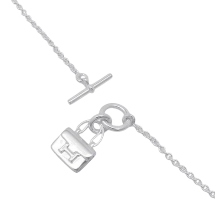 Hermès Sterling Argenté Amulettes Constance Bracelet Argenté
